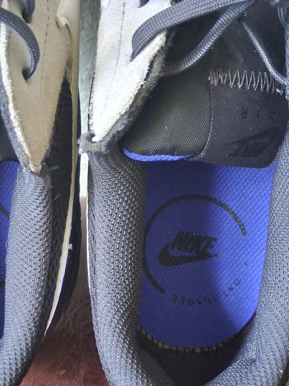 Nike Air Max Excee Black Smoke Grey Racer Blue Shoe - Size 13